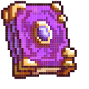 Purple Magic Book Pixel pointer