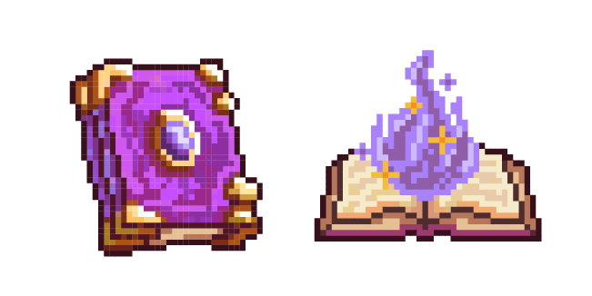 Purple Magic Book Pixel