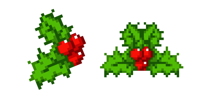 Red Berries for the New Year Pixel