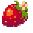 Red Strawberry Pixel cursor