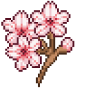 Sakura Flowers Pixel cursor