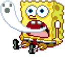 SpongeBob Shocked Pixel pointer