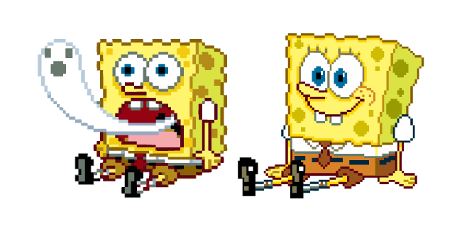 SpongeBob Shocked Pixel