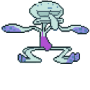 Squidward Tentacles Dancing Pixel cursor