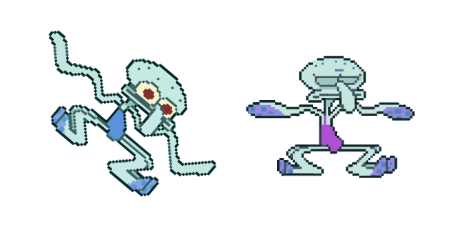 Squidward Tentacles Dancing Pixel