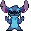 Stitch and Angel 624 Pixel cursor
