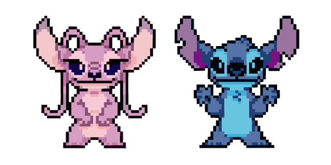 Stitch and Angel 624 Pixel