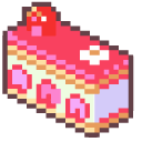 Strawberry and Kiwi Cakes Pixel pointer