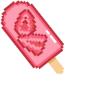 Strawberry and Kiwi Popsicles Pixel pointer