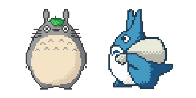 Totoro and Chu Totoro Pixel