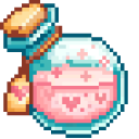 Valentine's Day Love Potion and Scroll Pixel pointer