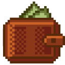 Wallet and Money Pixel cursor