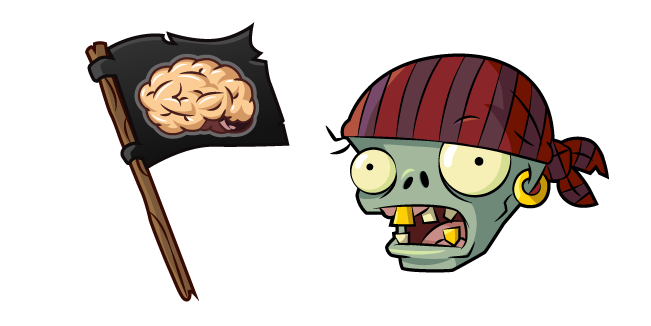 Plants vs. Zombies Flag Pirate Zombie