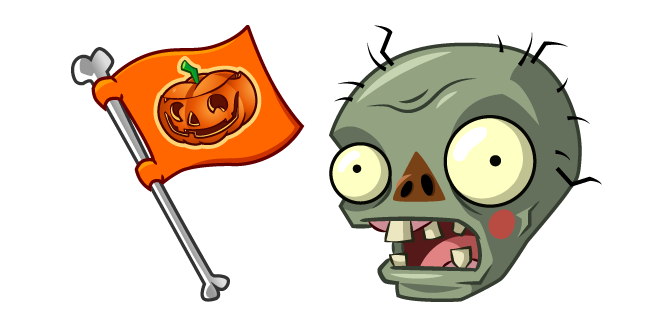 Plants vs. Zombies Halloween Flag Zombie