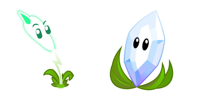 Plants vs. Zombies Lightning Reed and Magnifying Grass