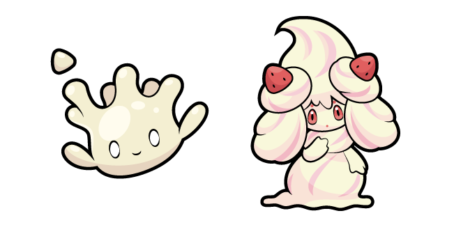 Pokemon Alcremie and Milcery