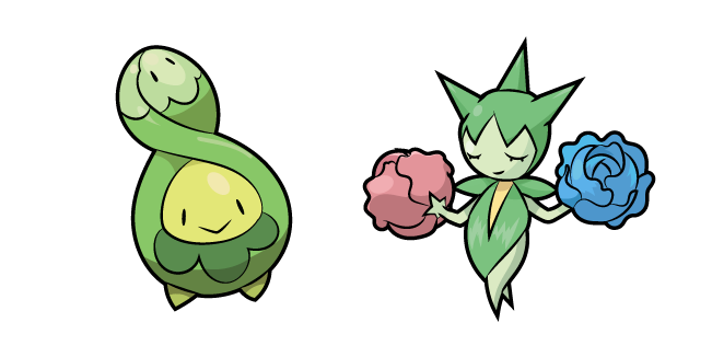Pokemon Budew and Roselia