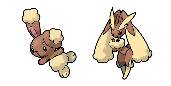 Pokemon Buneary and Lopunny