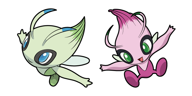 Pokemon Celebi and Shiny Celebi