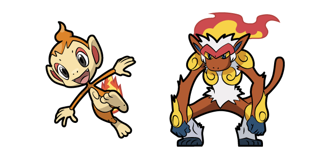 Pokemon Chimchar and Infernape