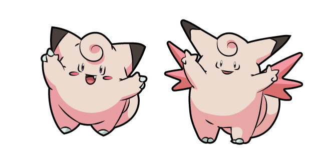 Pokemon Clefairy and Clefable