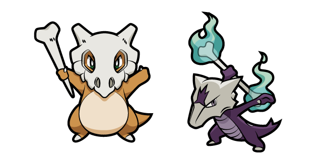 Pokemon Cubone and Marowak