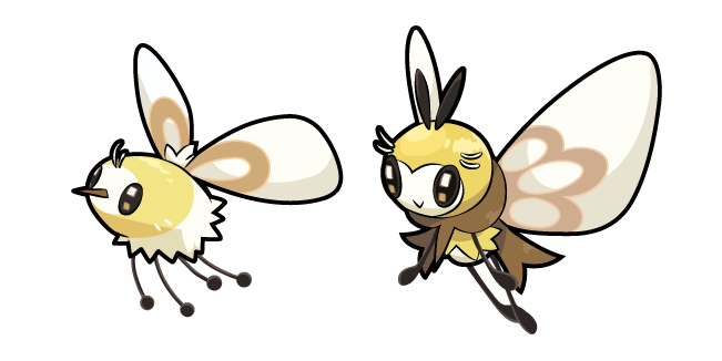 Pokemon Cutiefly and Ribombee