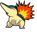 Pokemon Cyndaquil and Quilava pointer