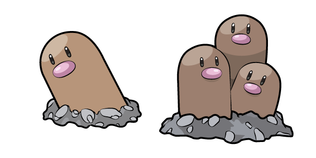 Pokemon Diglett and Dugtrio