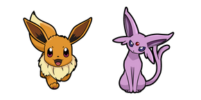 Pokemon Eevee and Espeon