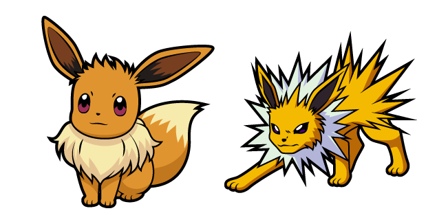 Pokemon Eevee and Jolteon