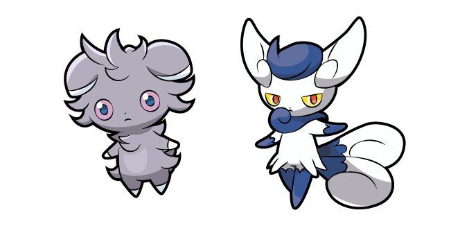 Pokemon Espurr and Meowstic
