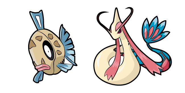 Pokemon Feebas and Milotic