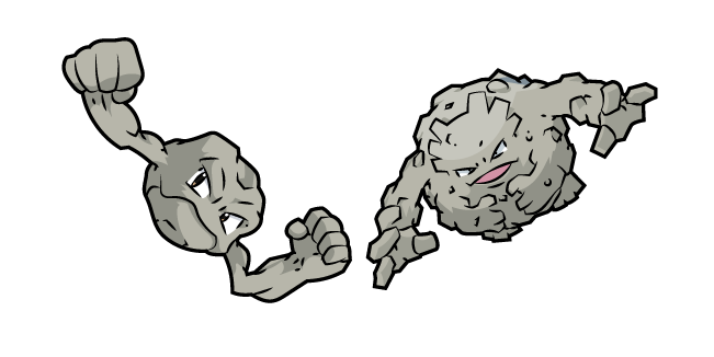 Pokemon Geodude and Graveler