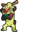Pokemon Grookey and Thwackey cursor