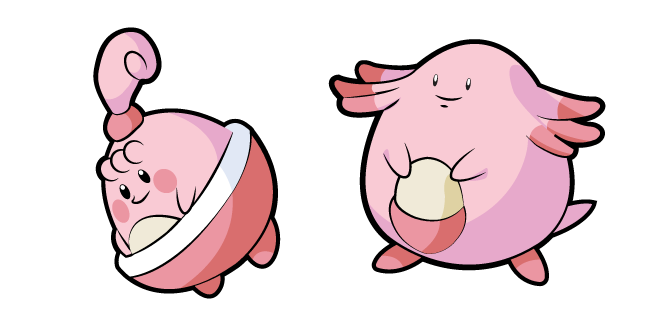 Pokemon Happiny and Chansey 