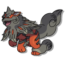 Pokemon Hisuian Growlithe and Hisuian Arcanine cursor