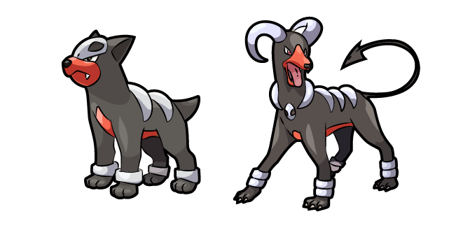 Pokemon Houndour and Houndoom