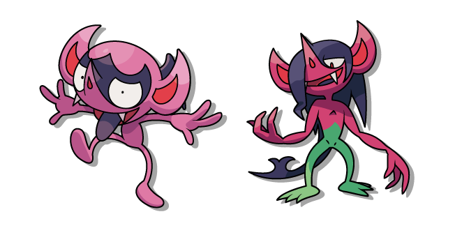 Pokemon Impidimp and Morgrem