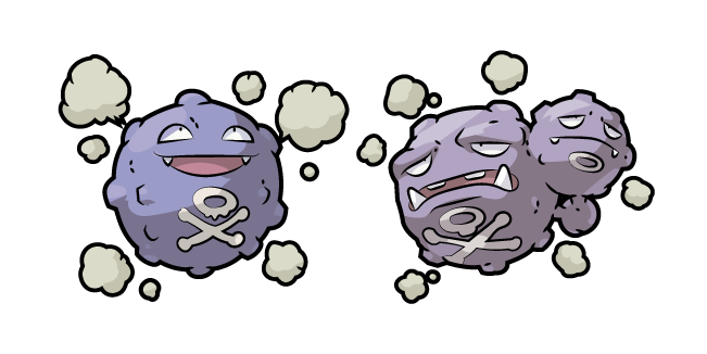 Pokemon Koffing and Weezing