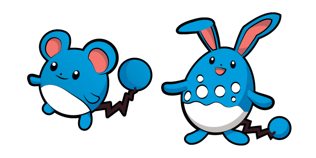 Pokemon Marill and Azumarill