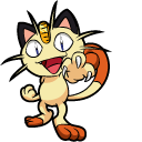 Pokemon Meowth and Persian pointer