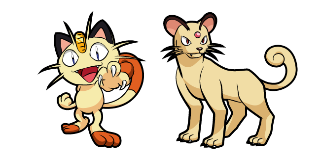 Pokemon Meowth and Persian
