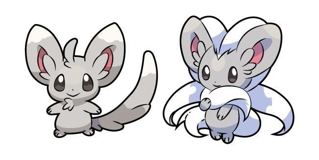 Pokemon Minccino and Cinccino