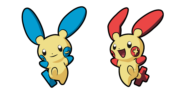 Pokemon Minun and Plusle