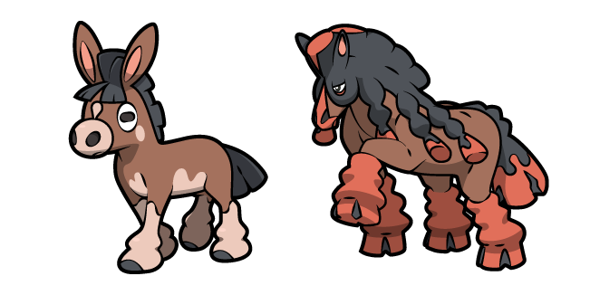 Pokemon Mudbray and Mudsdale