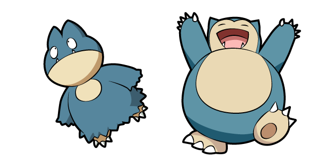 Pokemon Munchlax and Snorlax