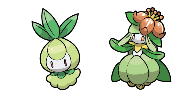 Pokemon Petilil and Lilligant