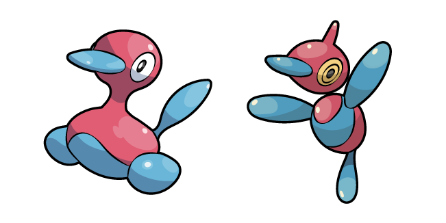 Pokemon Porygon2 and Porygon-Z