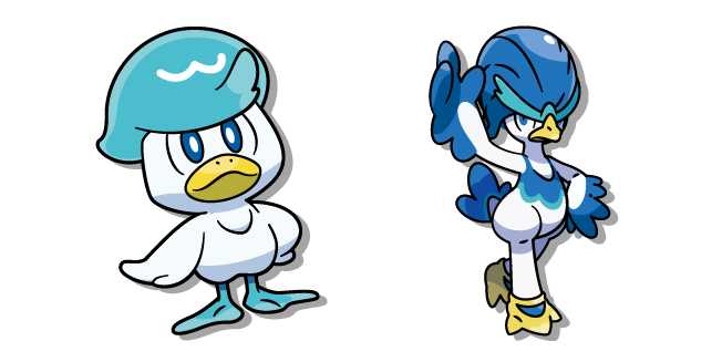 Pokemon Quaxly and Quaxwell